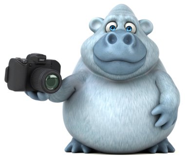 Kameralı eğlenceli yeti - 3D Görüntü