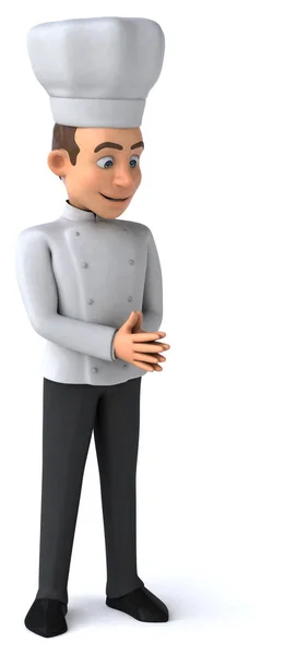 Fun Illustration Cartoon Chef — Stock Photo, Image