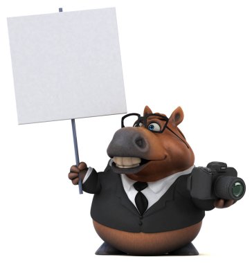 Kamera ile eğlenceli at - 3D Görüntü