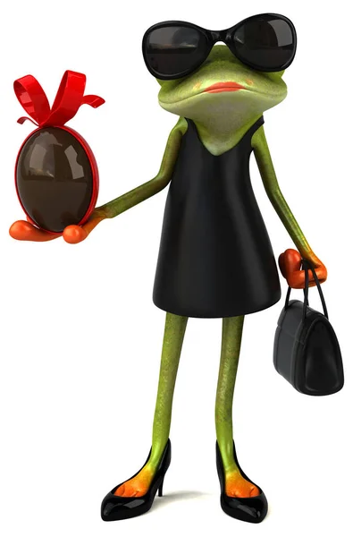 Fun Frog Egg Illustration — Stock Photo, Image