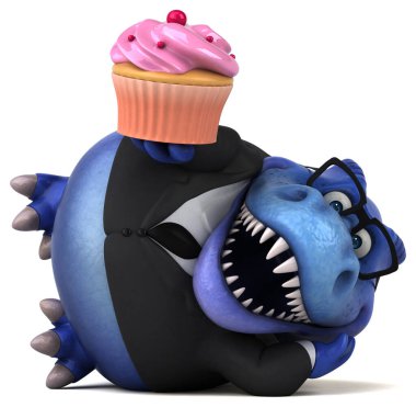 Kekle Eğlence Trex - 3D İllüstrasyon