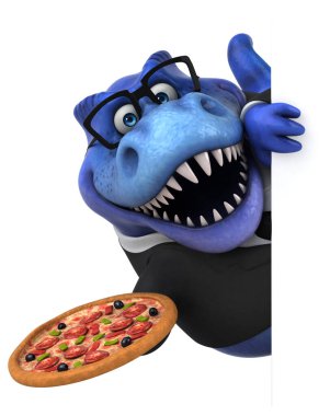 Pizza - 3d çizim ile eğlenceli Trex
