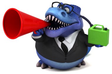 Eğlenceli Trex ile petrol - 3d çizim