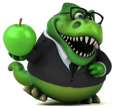 Apple - 3d çizim ile eğlenceli Trex