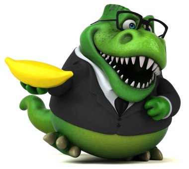 Muz - 3d çizim ile eğlenceli Trex