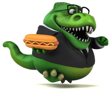 Hotdog - 3d çizim ile eğlenceli Trex