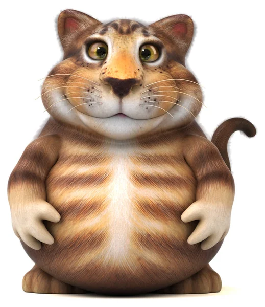 Personaje Divertido Gato Ilustración —  Fotos de Stock