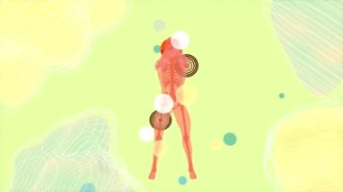 Kettlebell 'li bir röntgencinin anatomisi - 3 boyutlu görüntü