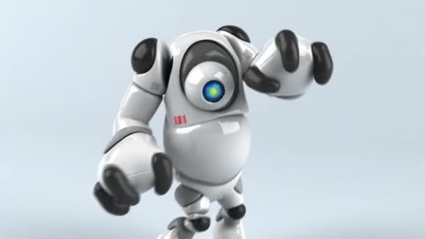 大型机器人角色拳击 3D动画 — 图库视频影像
