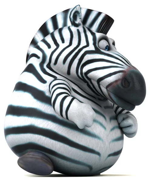 Zebra Divertente Illustrazione — Foto Stock