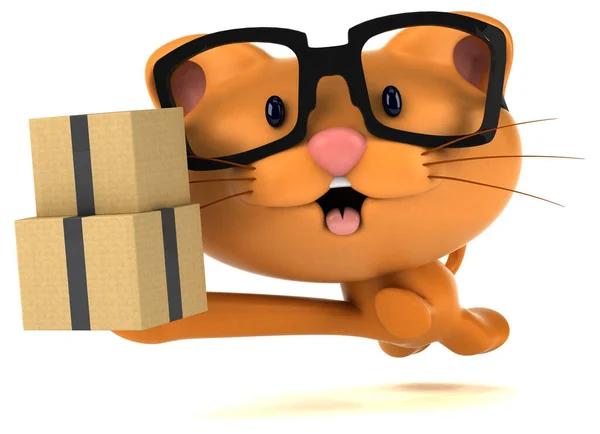 Fun Cat Boxes Illustration — Stock Photo, Image