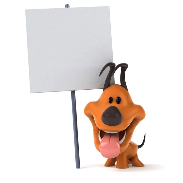 Fun Dog Illustrazione — Foto Stock