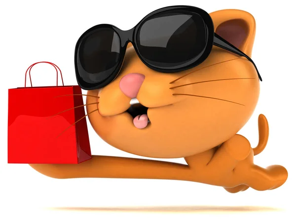 Fun Cat Bag Illustration — Stock Photo, Image