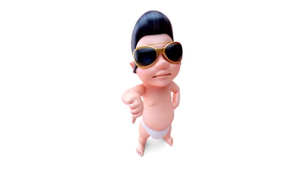 Fun Animation Cartoon Baby Thumb — 비디오