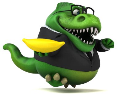 Muz - 3d çizim ile eğlenceli Trex