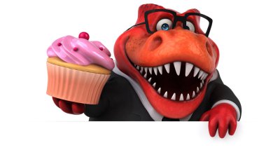 Pastayla Eğlence Trex - 3D İllüstrasyon