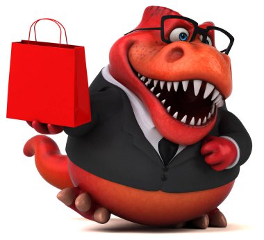 Çantalı eğlence Trex - 3D Görüntü