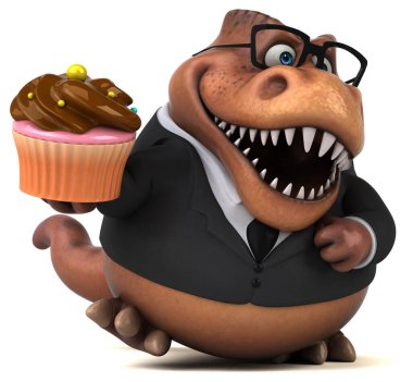 Kekle Eğlence Trex - 3D İllüstrasyon