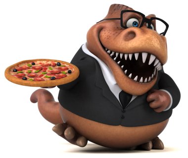 Pizza - 3d çizim ile eğlenceli Trex