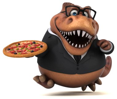 Pizza - 3d çizim ile eğlenceli Trex
