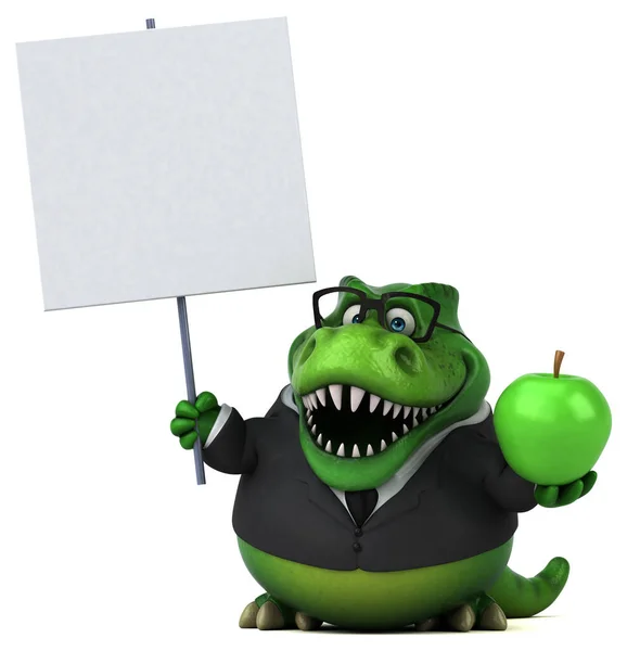 Kul Trex Med Apple Illustration — Stockfoto