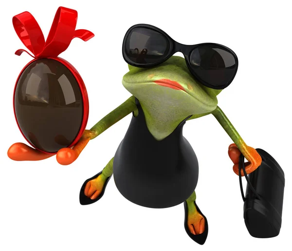 Fun Frog Egg Illustration — Stock Photo, Image