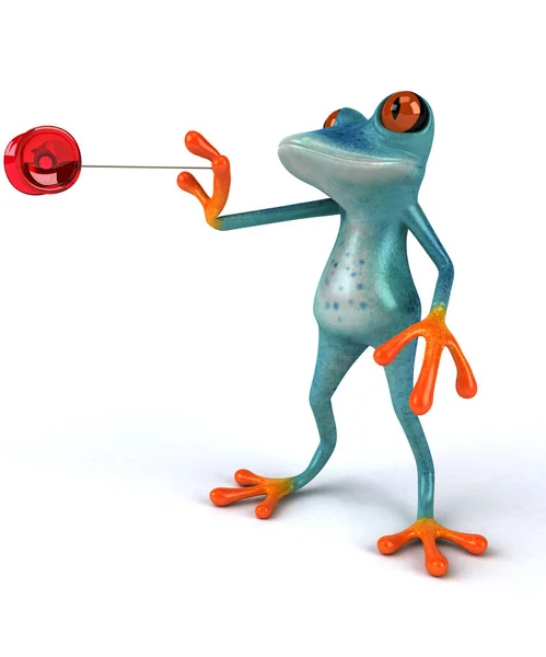 Fun Frog Illustration — Stockfoto