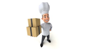 kutulu çizgi film karakteri - 3 boyutlu canlandırma 