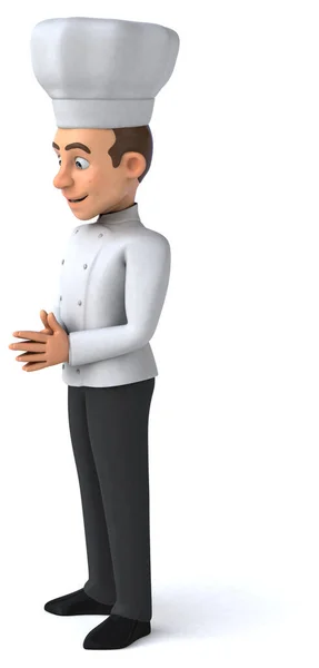 Divertida Ilustración Personaje Chef Dibujos Animados —  Fotos de Stock