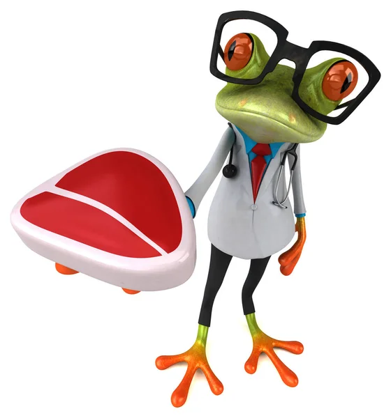 Frog Γιατρός Κρέας Εικονογράφηση — Φωτογραφία Αρχείου