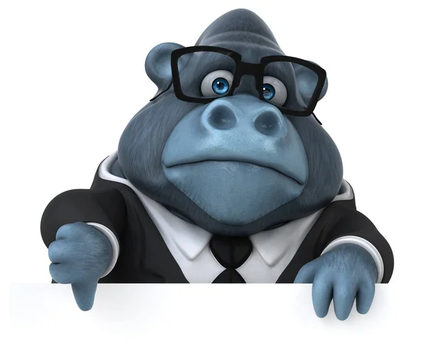Fun Gorilla Charakter Illustration — Stockfoto