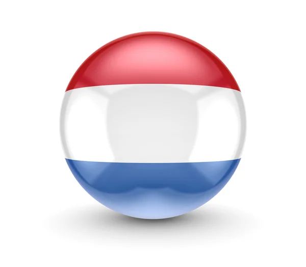 Nizozemská vlajka ikonu. — Stock fotografie