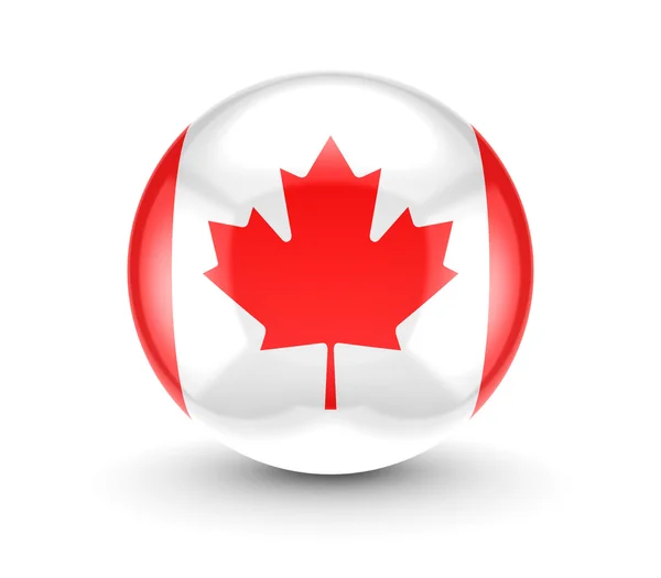 Canadian flag icon. — Stock Photo, Image