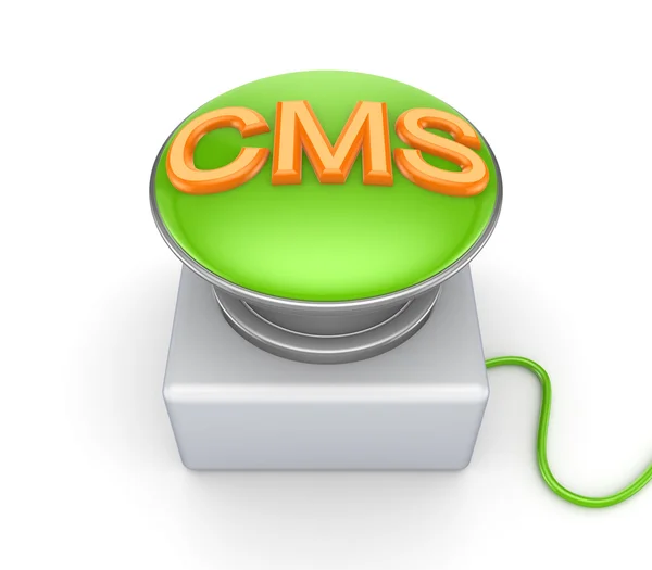 CMS knop. — Stockfoto