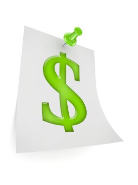 dolar işareti simgesi.