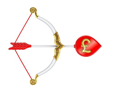 stilize aşk tanrısı'nın yay.