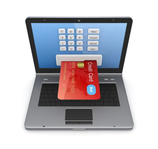 Konzept für Online-Zahlungen. Stockbild