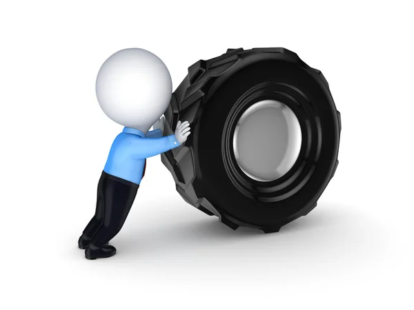 3d small with a black wheel. — Stock Photo, Image