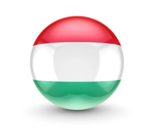 Hungarian flag icon. — Stock Photo, Image