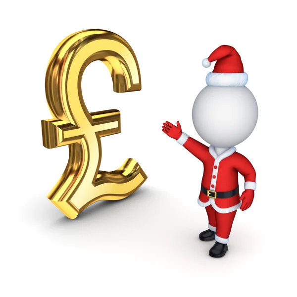 Santa with a symbol of dollar. — Stock Photo, Image