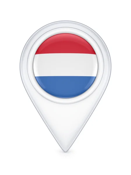 Pictogram met Nederlandse vlag. — Stockfoto