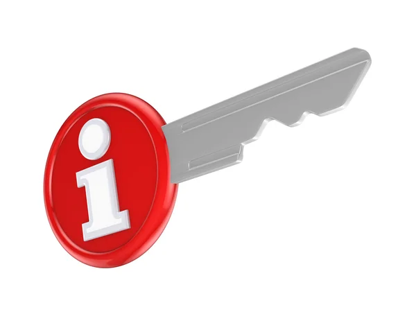 Info symbol on a key. — Stock Photo, Image