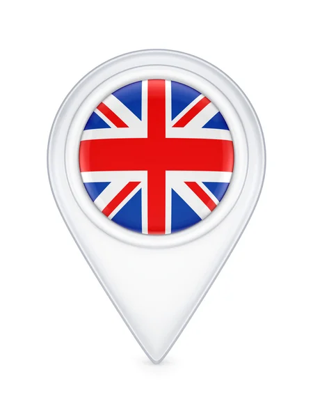 Икона с флагом Великобритании . — стоковое фото