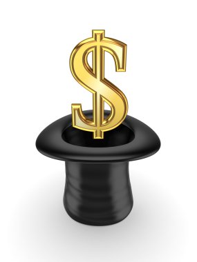 silindir olarak dolar işareti.