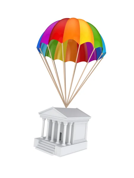 Court on a parachute. — Stock Photo, Image