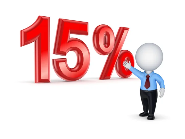 15% -Konzept. — Stockfoto