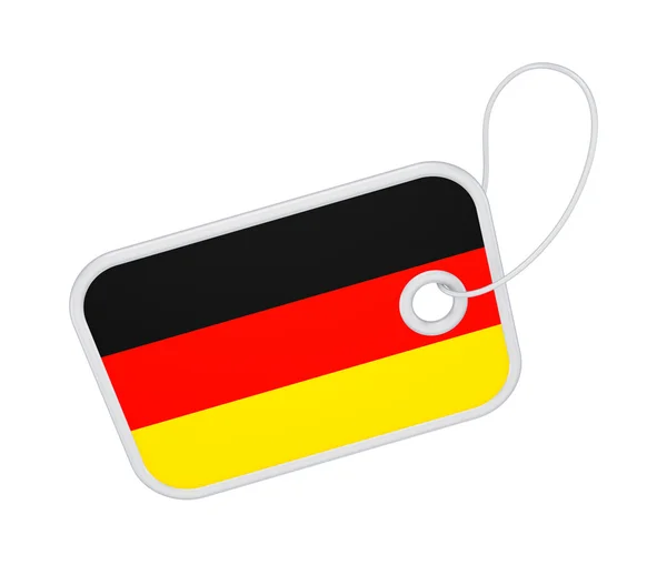 Tag with a flag of Germany. — Stock Photo, Image