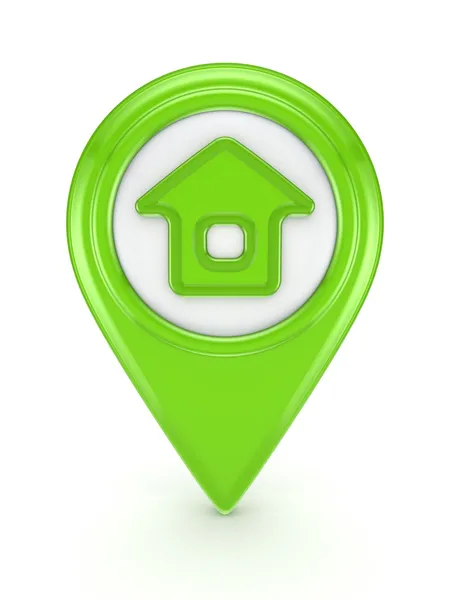 Pictogram met een symbool van huis. — Stockfoto