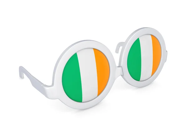 Okulary z flaga Irlandii. — Zdjęcie stockowe
