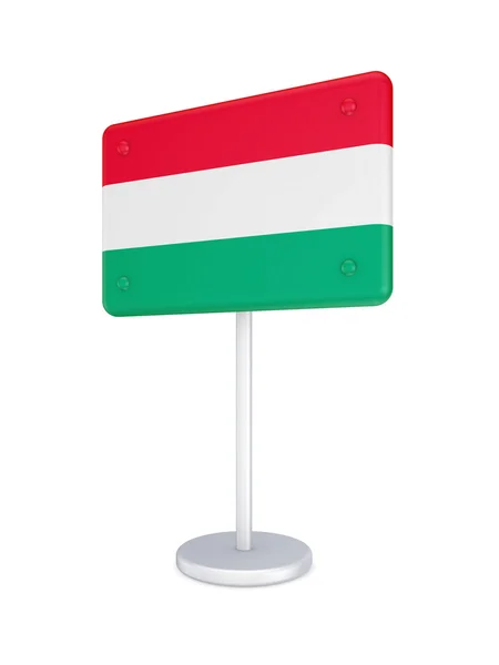 Bunner s vlajka Maďarska. — Stock fotografie